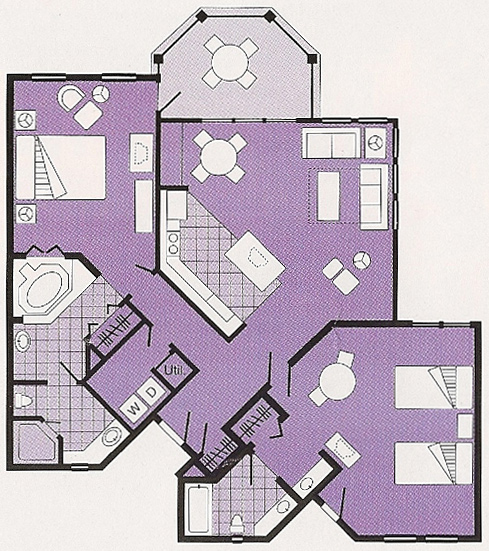 Old Key West Two Bedroom Villa Floor Plan Http