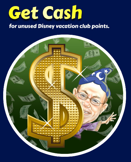 David Dollar Sign Cash for DVC Points