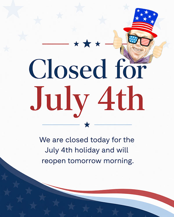 July 4th Holiday