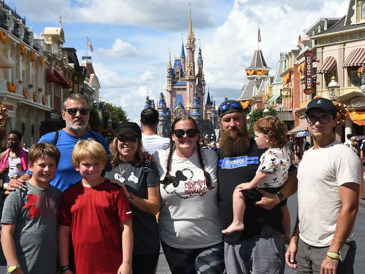 Guest Photo from Chrissy Morgan: Guests in front of Cinderella Castle at Magic Kingdom