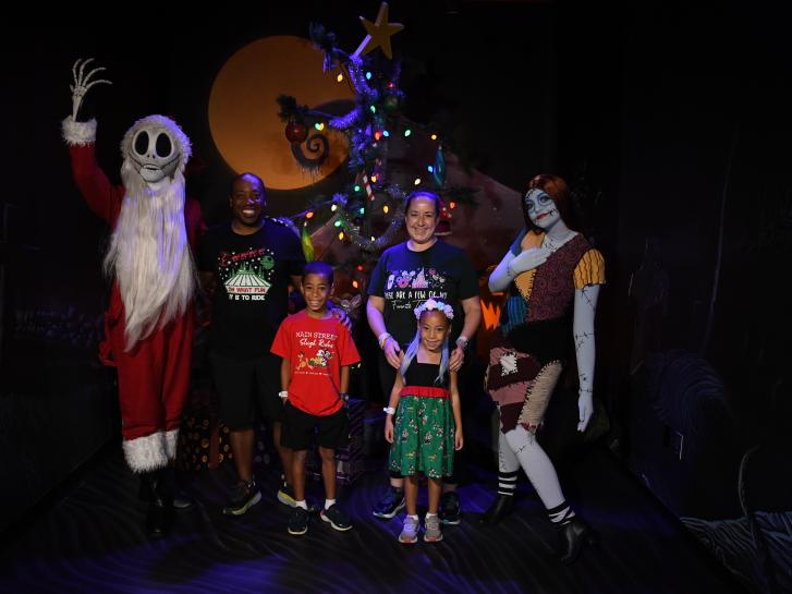 Guest Photo from Bree Burkett: Guests with Jack Skellington and Sally at Magic Kingdom