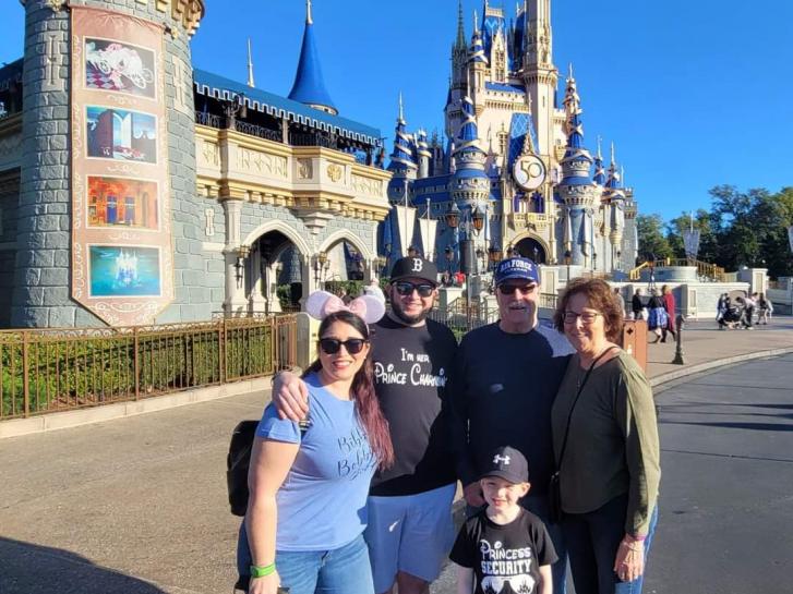 Guest Photo from William Brown: Guests in front of Cinderella Castle at the Magic Kingdom