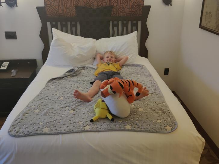 Guest Photo from Robin Meehan: Guest in room at Disney's Animal Kingdom Villas