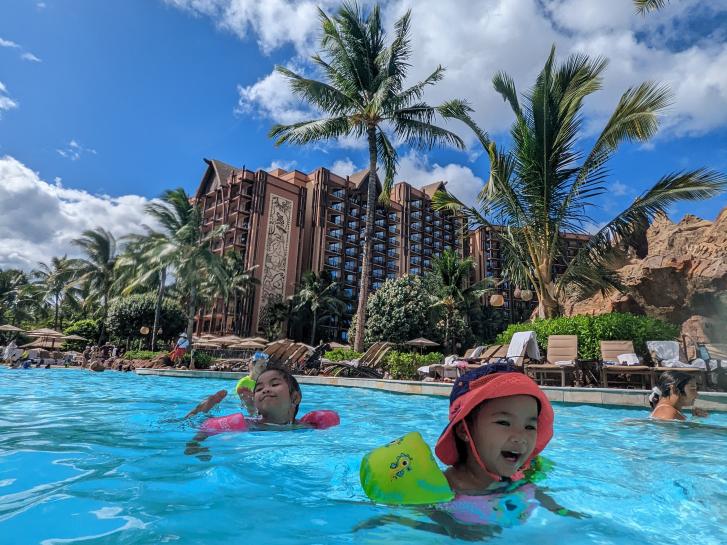 Guest Photo from Mike Begonia: Guests at the pool at Aulani